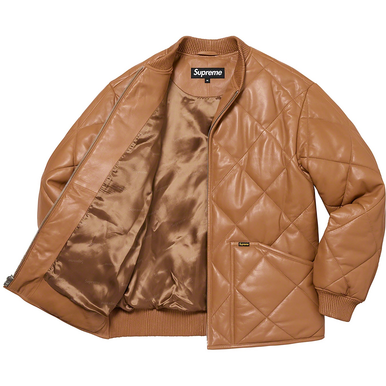 Quilted Leather Work Jacket view 3